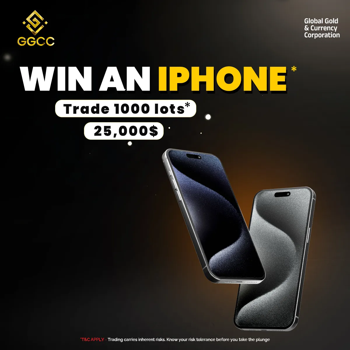 Win an iPhone by trading 1000 lots with Global Gold & Currency Corporation forex trading rewards